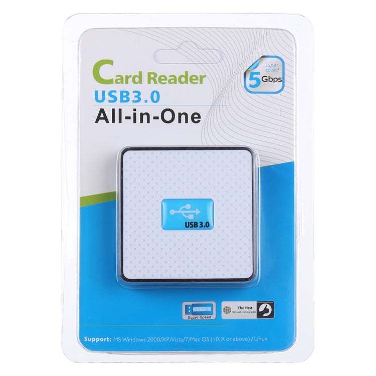 Lector de tarjetas USB 3.0 todo en 1, súper velocidad de 5 Gbps, compatible con tarjeta CF / SD / TF / M2 / XD