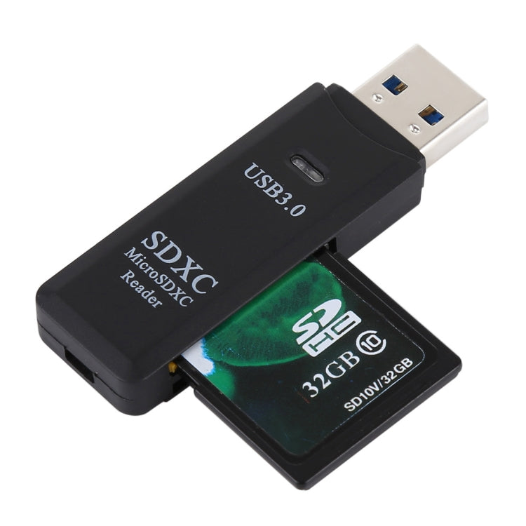 Lector de tarjetas USB 3.0 2 en 1, supervelocidad de 5 Gbps, compatible con tarjeta SD/tarjeta TF