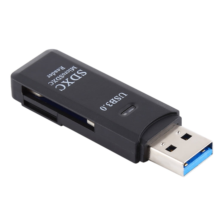 Lector de tarjetas USB 3.0 2 en 1, supervelocidad de 5 Gbps, compatible con tarjeta SD/tarjeta TF