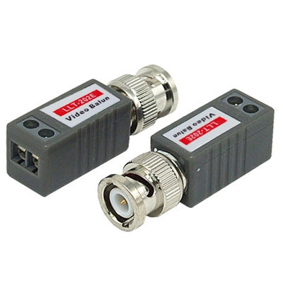 Transceptor-receptor UTP BNC Cat5 Balun de vídeo pasivo de 2 uds y 1 canal, X202E