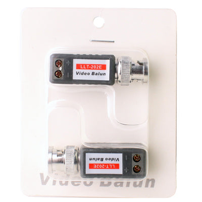 Transceptor-receptor UTP BNC Cat5 Balun de vídeo pasivo de 2 uds y 1 canal, X202E