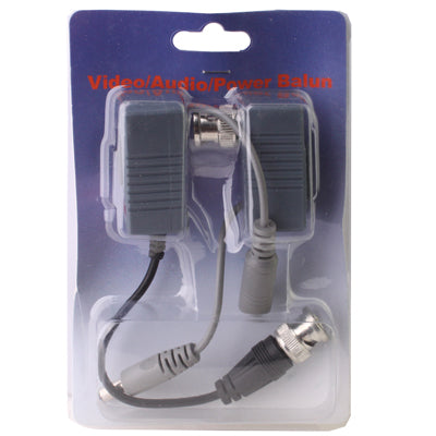 2 PCS Cámara CCTV Video / Audio / Transceptor UTP Balun de potencia, A213A