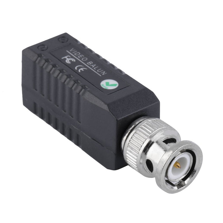 Transceptor balun de vídeo pasivo de un solo canal BNC trenzado CCTV de 2 piezas, 203A