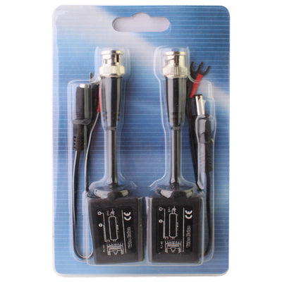 2 PCS Video pasivo Balun CCTV Red UTP BNC
