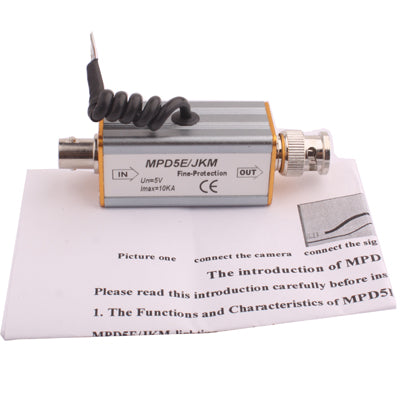 Protector contra sobretensiones del pararrayos de señal de vídeo coaxial del conector de entrada BNC F, BNC