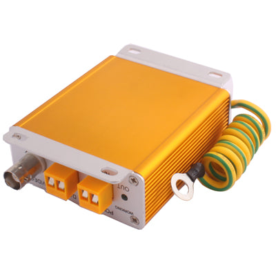 12V 3 en 1 Descargador de sobretensiones de seguridad de señal de video de potencia, 12V 3 in 1