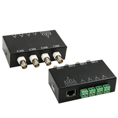 Transceptor Balun de vídeo pasivo de 4 canales BNC a UTP RJ45, QC204