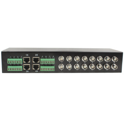 Estilo de montaje en bastidor del transceptor de vídeo UTP pasivo de 16 canales para CCTV