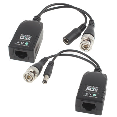 Conector balun de vídeo y alimentación pasiva de 1 canal, 1-CH