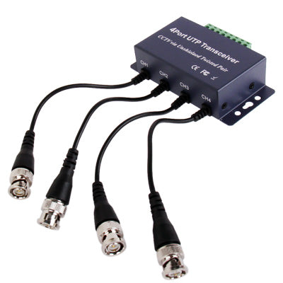 Transceptores balun pasivos UTP de 4 canales, UTP Transceivers