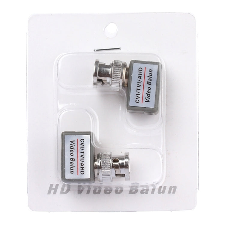 2 PCS 202C-HD CVI/TVI/AHD 1CH Adaptador coaxial balun de vídeo pasivo, 202C-HD