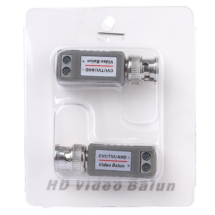 2 PCS 202E-HD CVI/TVI/AHD 1CH Adaptador coaxial balun de vídeo pasivo, 202E-HD