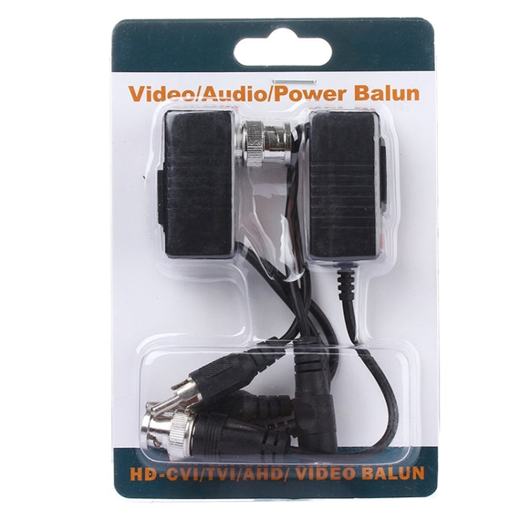 2 PCS HD 213B-C Coaxial CVI/TVI/AHD Transceptor Balun de potencia de audio y vídeo, 213B-C