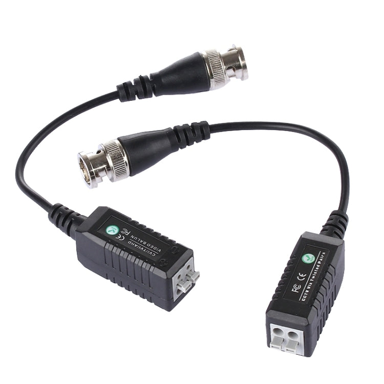 2 PCS HD 302B Coaxial CVI/TVI/AHD 1CH Transceptor Pasivo Balun de Vídeo, 302B