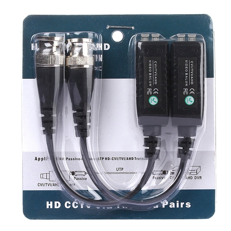 2 PCS HD 302B Coaxial CVI/TVI/AHD 1CH Transceptor Pasivo Balun de Vídeo, 302B