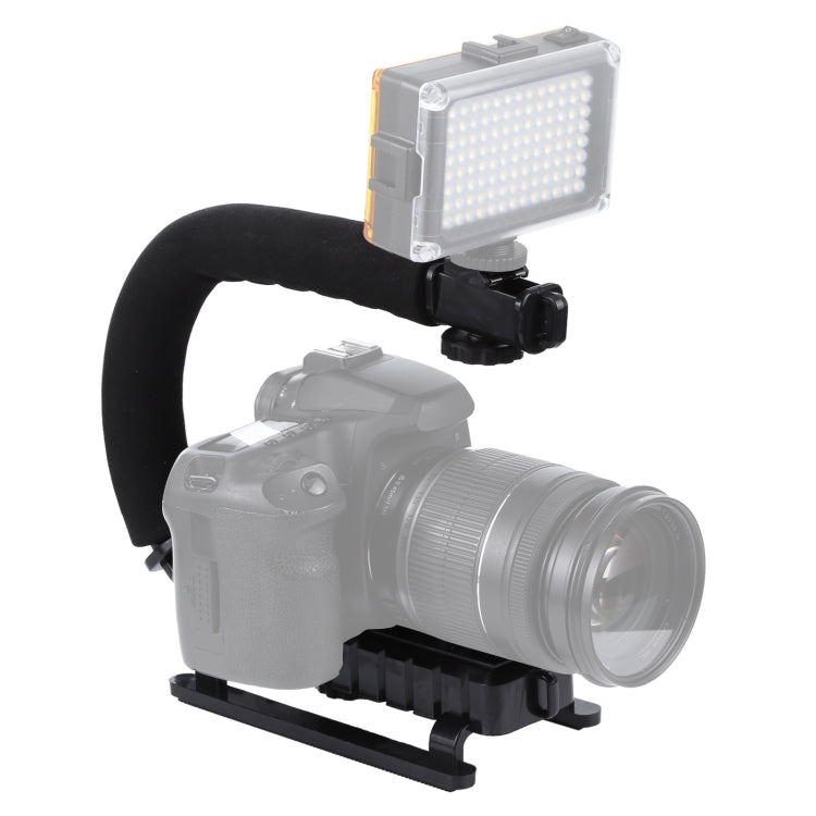 Mango de soporte de montaje en forma de C para DSLR / videocámara DV