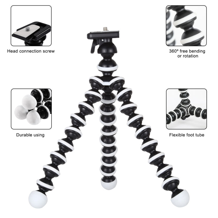 Soporte para trípode para cámara digital con agarre flexible, carga: 2 kg, Medium