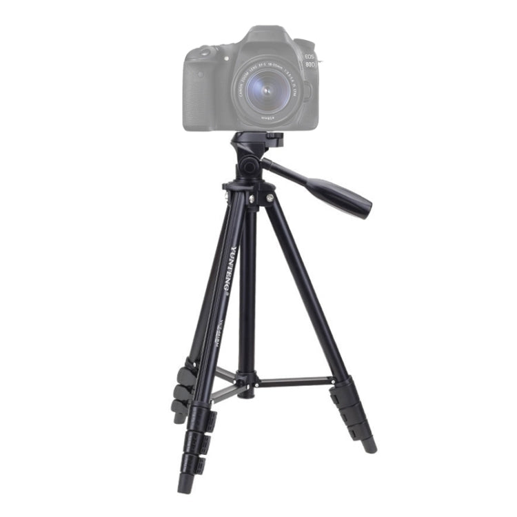YUNTENG VCT-681 Soporte para trípode para cámaras SLR / Micro-SLR / Digital de 138 cm, Patas de Aluminio Plegables de 4 Secciones, Adecuado para Canon / Nikon / Panasonic / Pentax / Casio / Sony / Fuji (Capacidad de Carga: 3 kg)