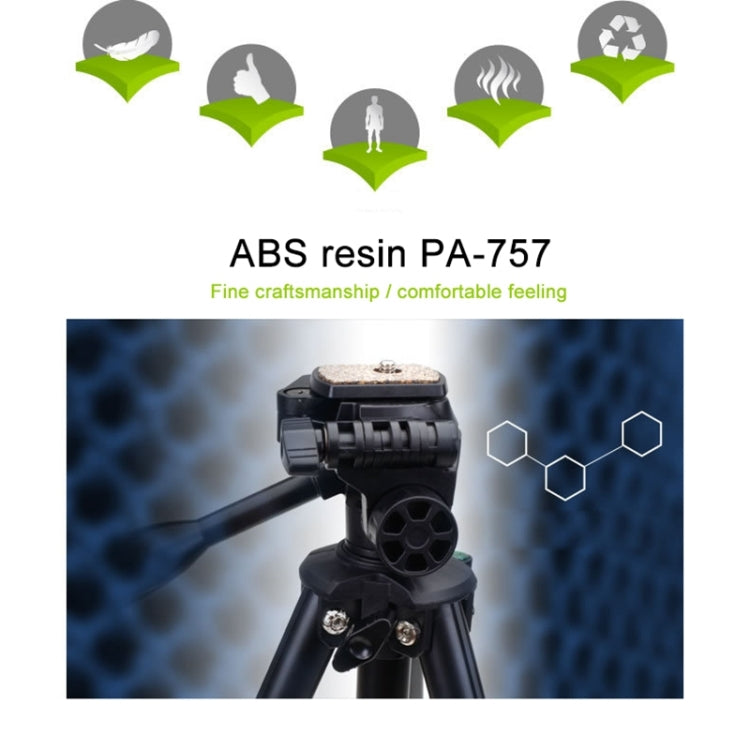 YUNTENG VCT-681 Soporte para trípode para cámaras SLR / Micro-SLR / Digital de 138 cm, Patas de Aluminio Plegables de 4 Secciones, Adecuado para Canon / Nikon / Panasonic / Pentax / Casio / Sony / Fuji (Capacidad de Carga: 3 kg)