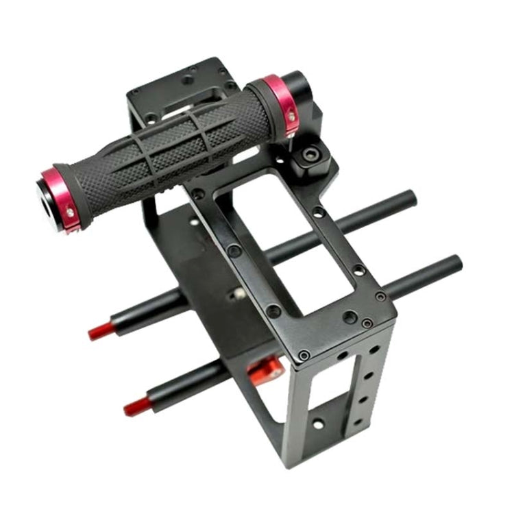 DEBO DET-08 Kit de mango de jaula para cámara SLR 5D2 / 5D3 (negro + rojo)