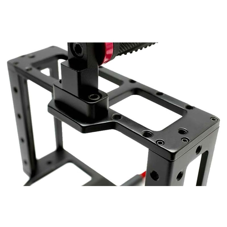 DEBO DET-08 Kit de mango de jaula para cámara SLR 5D2 / 5D3 (negro + rojo)