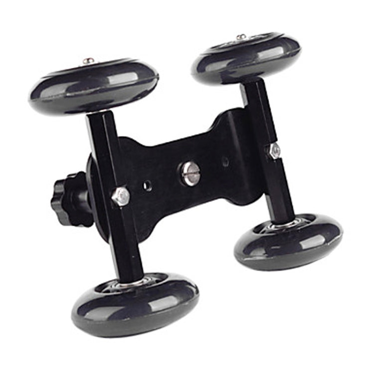 DEBO Cámara de Primera Generación Camión/Mesa de Piso Video Slider Track Dolly Car para Cámara DSLR/Videocámaras, Black