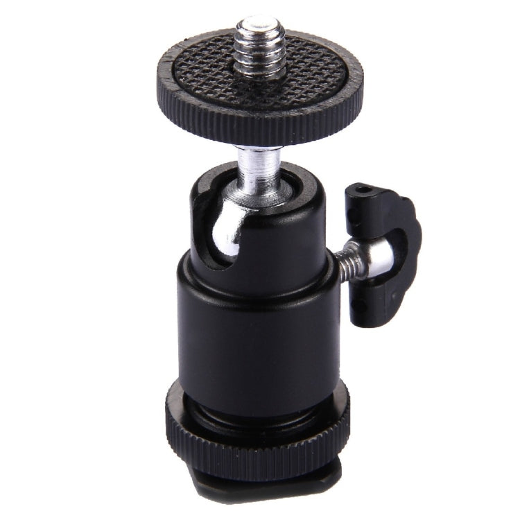 Cabezales de trípode con zapata de aleación de aluminio, adaptador de tornillo macho de 1/4 de pulgada