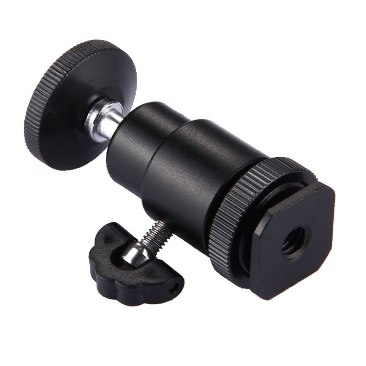 Cabezales de trípode con zapata de aleación de aluminio, adaptador de tornillo macho de 1/4 de pulgada