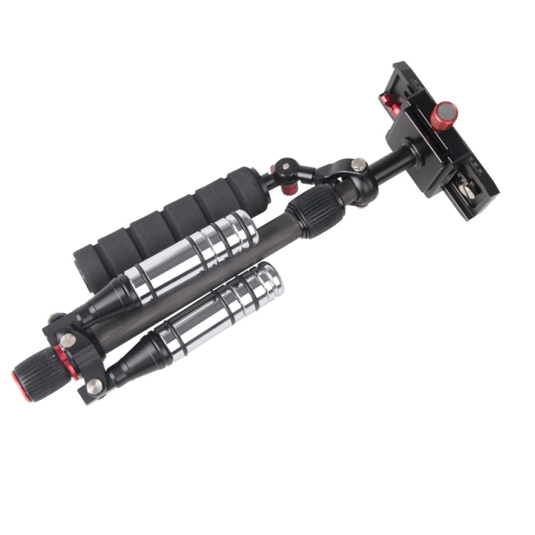 Estabilizador profesional deslizante de fibra de carbono con placa ajustable Letspro para cámara/DV/DSLR/videocámara (SK-500)