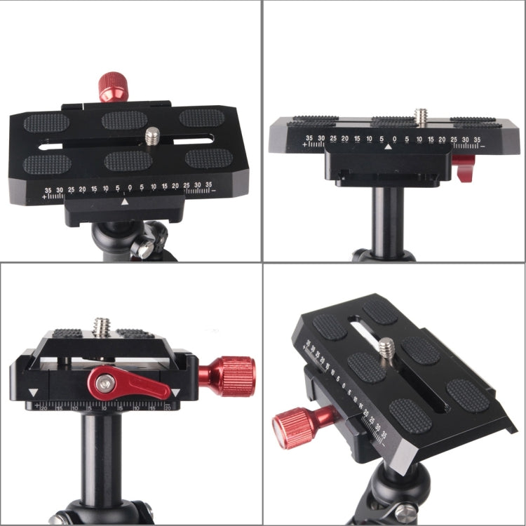 Estabilizador profesional deslizante de fibra de carbono con placa ajustable Letspro para cámara/DV/DSLR/videocámara (SK-500)