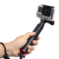 Monopié de poste extensible de mano de 49 cm con tornillo para GoPro Hero11 Black / HERO10 Black / HERO9 Black /HERO8 / HERO7 /6/5/5 Session /4 Session /4/3+ /3/2/1, Insta360 ONE R, DJI Osmo Actiony otras cámaras de acción, Max Length: 49cm(Silver)    ...