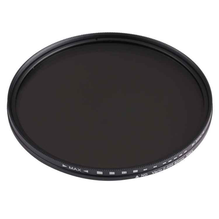 Filtro variable ajustable de densidad neutra atenuador ND de 82 mm Filtro ND 2 a ND 400, 82mm