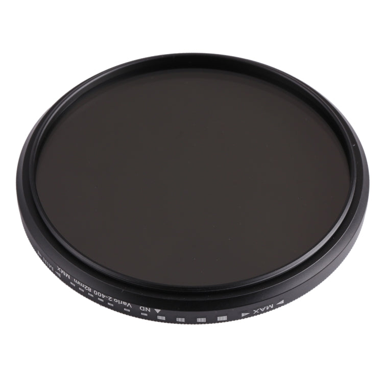 Filtro variable ajustable de densidad neutra atenuador ND de 82 mm Filtro ND 2 a ND 400, 82mm