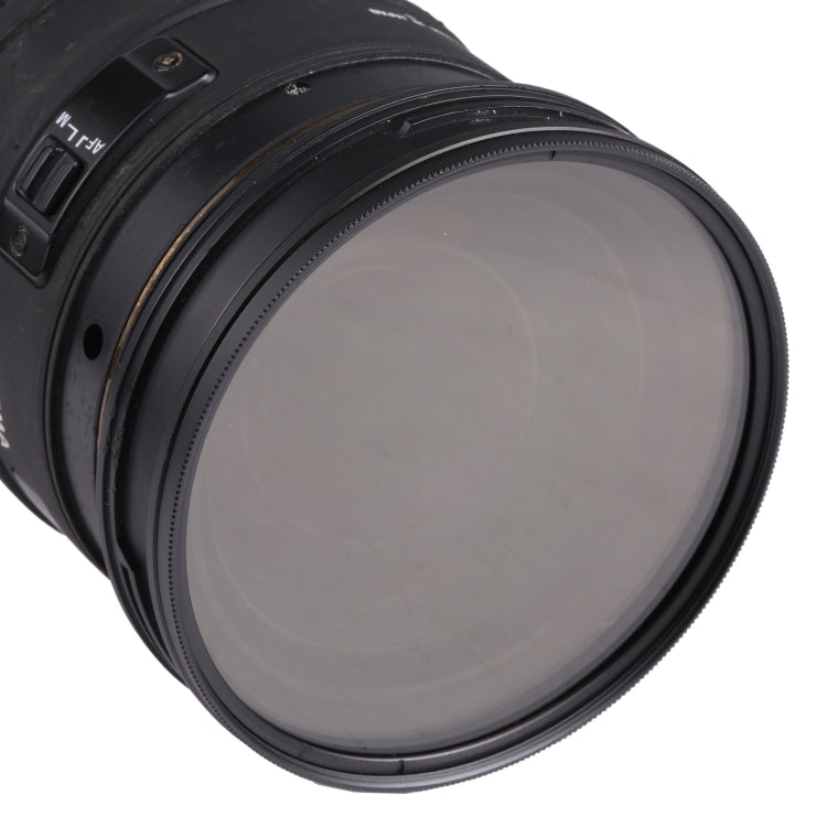 Filtro variable ajustable de densidad neutra atenuador ND de 82 mm Filtro ND 2 a ND 400, 82mm