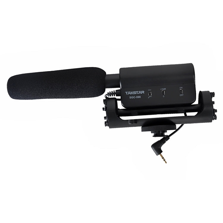 TAKSTAR SGC-598 Micrófono dedicado para entrevista de fotografía profesional para videocámaras DSLR y DV