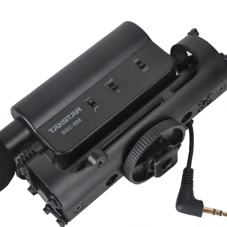 TAKSTAR SGC-598 Micrófono dedicado para entrevista de fotografía profesional para videocámaras DSLR y DV