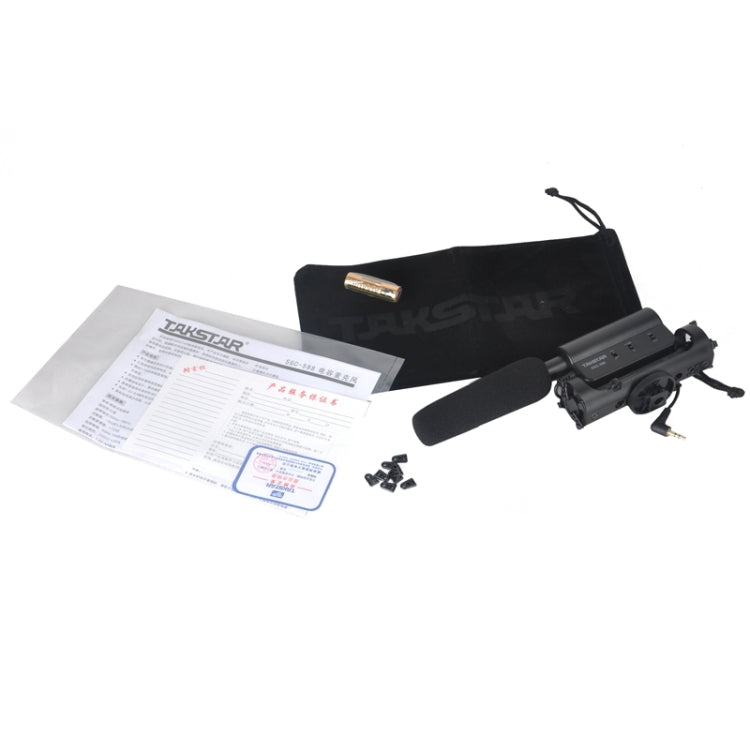TAKSTAR SGC-598 Micrófono dedicado para entrevista de fotografía profesional para videocámaras DSLR y DV
