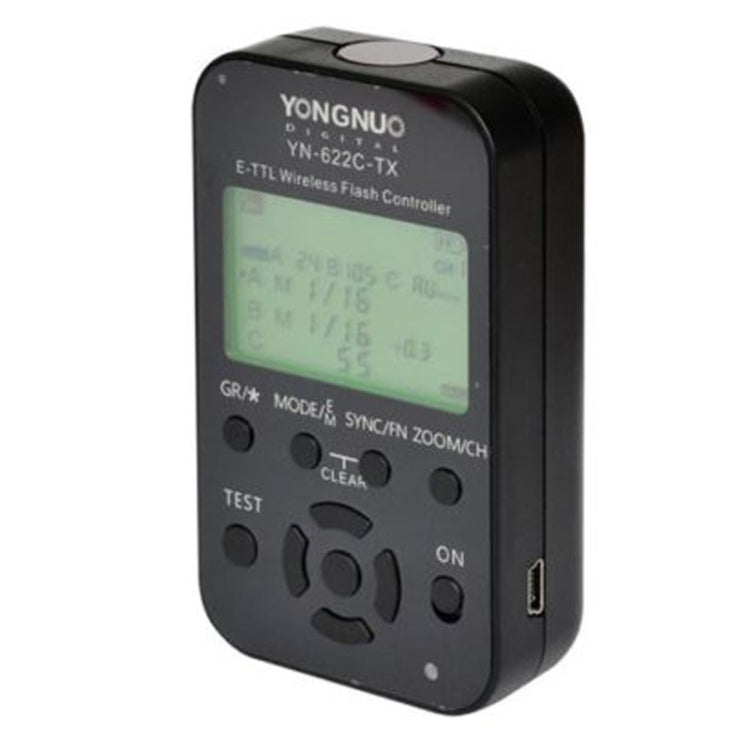 YONGNUO YN-622C-TX Transmisor controlador de flash TTL inalámbrico para Canon, YN-622C-TX