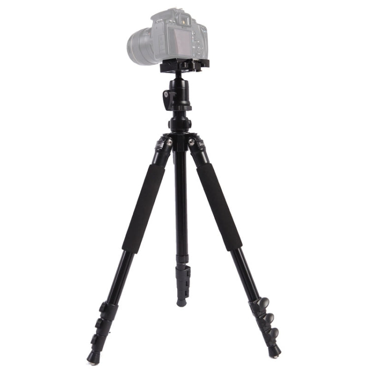 Triopo C-158+KJ-1 Trípode portátil ajustable de aleación de aluminio, C-158+KJ-1 (Black)