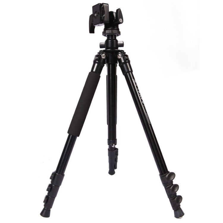 Triopo C-158+KJ-1 Trípode portátil ajustable de aleación de aluminio, C-158+KJ-1 (Black)
