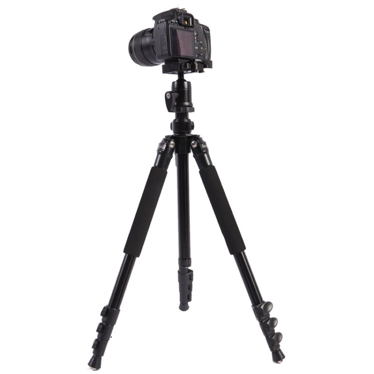 Triopo C-158+KJ-1 Trípode portátil ajustable de aleación de aluminio, C-158+KJ-1 (Black)
