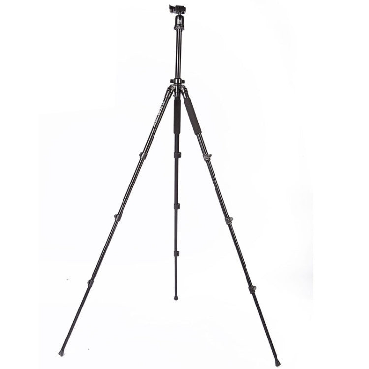 Triopo C-158+KJ-1 Trípode portátil ajustable de aleación de aluminio, C-158+KJ-1 (Black)