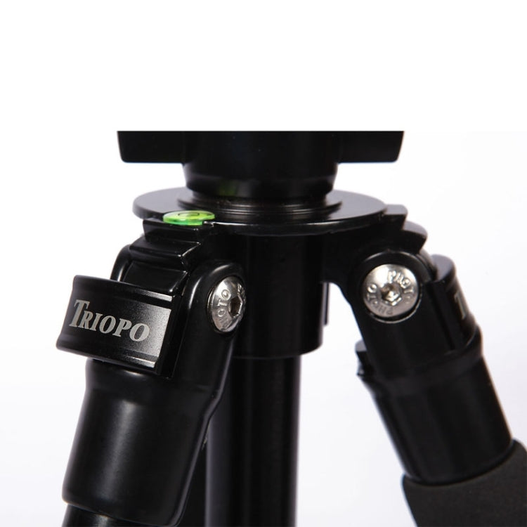 Triopo C-158+KJ-1 Trípode portátil ajustable de aleación de aluminio, C-158+KJ-1 (Black)
