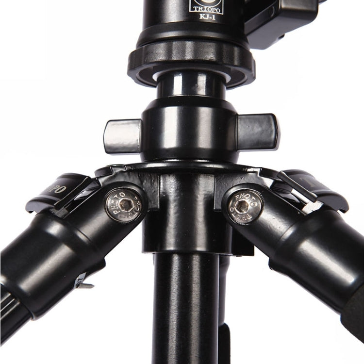 Triopo C-158+KJ-1 Trípode portátil ajustable de aleación de aluminio, C-158+KJ-1 (Black)