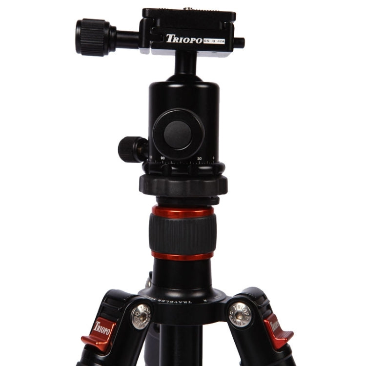 Triopo MT-2504C Trípode de aluminio portátil ajustable con rótula de bola NB-1S para cámara Canon Nikon Sony DSLR, MT-2504C (Black), MT-2504C (Gold)