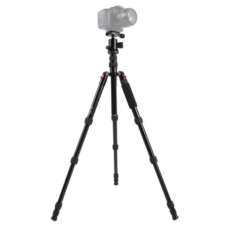 Triopo MT-2505C Trípode de aluminio portátil ajustable con rótula de bola NB-1S para cámara Canon Nikon Sony DSLR, MT-2505C (Black), MT-2505C (Gold)