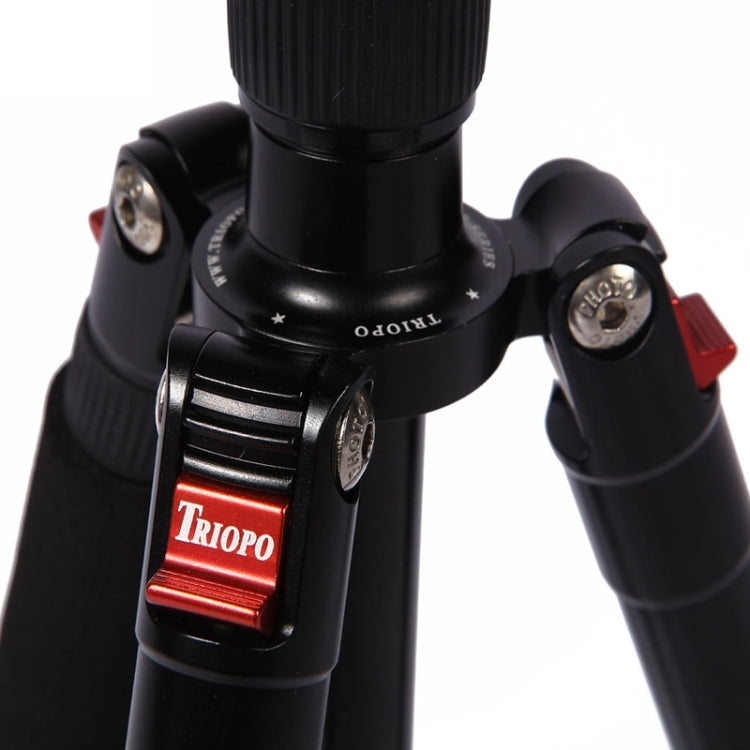 Triopo MT-2505C Trípode de aluminio portátil ajustable con rótula de bola NB-1S para cámara Canon Nikon Sony DSLR, MT-2505C (Black), MT-2505C (Gold)