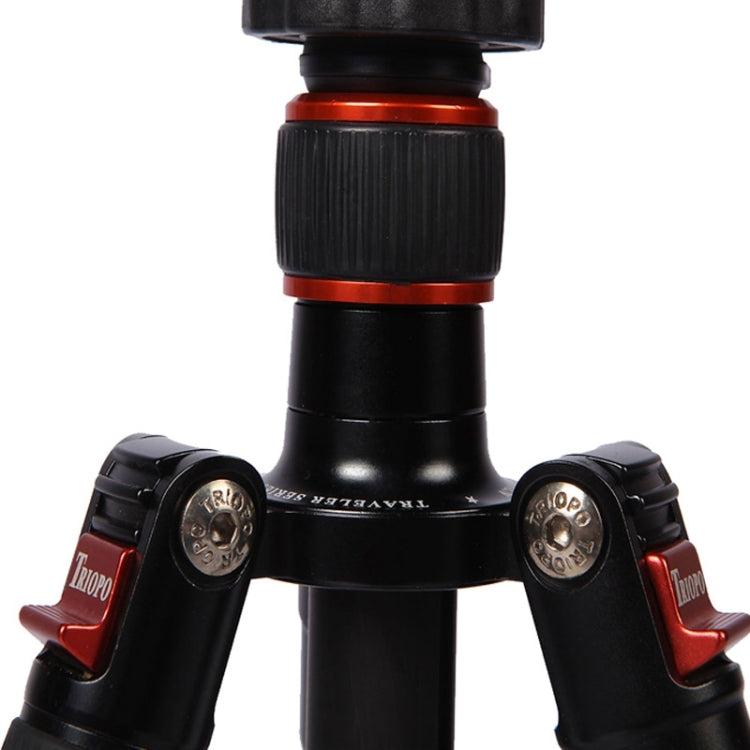 Triopo GT-2504X8.C Trípode de fibra de carbono portátil ajustable con rótula de bola de aluminio B-1 para cámara Canon Nikon Sony DSLR, GT-2504X8.C (Black), GT-2504X8.C (Gold)