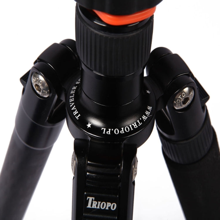 Triopo GT-2804X8.C Trípode de fibra de carbono portátil ajustable con rótula de bola de aluminio B-2 para cámara Canon Nikon Sony DSLR, GT-2804X8.C (Black), GT-2804X8.C (Gold)