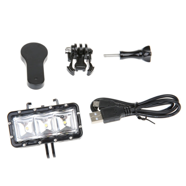 SupTig 30M Luz de video impermeable 300LM para GoPro Hero11 Black / HERO10 Black / HERO9 Black /HERO8 / HERO7 /6/5/5 Session /4 Session /4/3+ /3/2/1, Insta360 ONE R, DJI Osmo Action yOtras cámaras de acción, Video Light